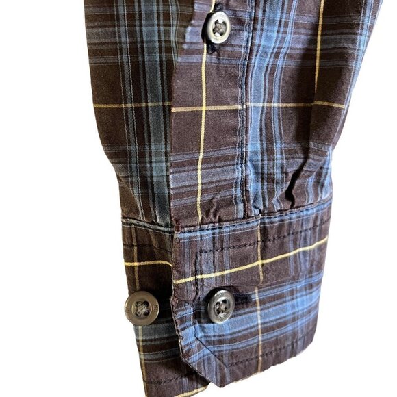 BANANA Republic Men’s Slim Fit Plaid Size L with 16-16.5 Neck Button Down Shirt. - Picture 3 of 4